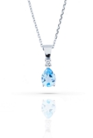 Zobrazit detail produktu - Přívěsek LOEE Palette Diamonds z bílého zlata s diamanty a topazem Obrázek Přívěsek LOEE Palette Diamonds z bílého zlata s diamanty a topazem