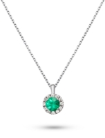 Zobrazit detail produktu - Přívěsek LOEE Palette Diamonds z bílého zlata s diamanty a smaragdem Obrázek Přívěsek LOEE Palette Diamonds z bílého zlata s diamanty a smaragdem