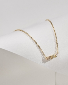 Obrázek Náhrdelník LOEE Sparkle ze žlutého zlata s diamanty a multisafíry