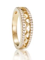 Zobrazit detail produktu - Prsten LOEE ze žlutého zlata s diamanty (56 mm) Obrázek Prsten LOEE ze žlutého zlata s diamanty (56 mm)