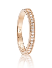 Obrázek Prsten LOEE z růžového zlata s diamanty (48 mm)