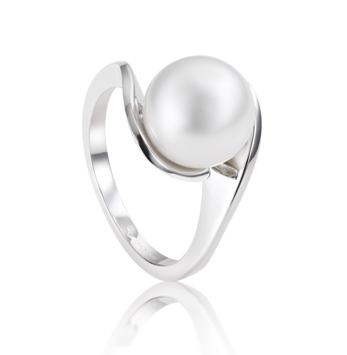 Obrázek Prsten LOEE Pearls z bílého zlata s perlou