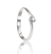 Obrázek Prsten LOEE Essence z bílého zlata s diamanty (49 mm)