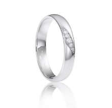 Obrázek Prsten LOEE z bílého zlata s diamanty (54 mm)