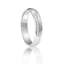 Obrázek Prsten LOEE z bílého zlata s diamanty (54 mm)
