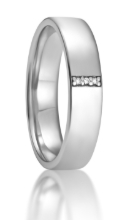 Obrázek Prsten LOEE z bílého zlata s diamanty (54 mm)