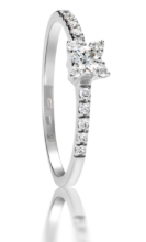 Obrázek Prsten LOEE z bílého zlata s diamanty (48 mm)