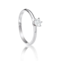 Zobrazit detail produktu - Zásnubní prsten LOEE z bílého zlata s diamantem (54 mm) Obrázek Zásnubní prsten LOEE z bílého zlata s diamantem (54 mm)