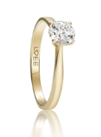 Zobrazit detail produktu - Zásnubní prsten LOEE ze žlutého zlata s diamantem (54 mm) Obrázek Zásnubní prsten LOEE ze žlutého zlata s diamantem (54 mm)