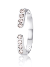 Obrázek Prsten LOEE AVA z bílého zlata s diamanty (48 mm)