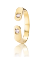 Zobrazit detail produktu - Prsten LOEE AVA ze žlutého zlata s diamanty (53 mm) Obrázek Prsten LOEE AVA ze žlutého zlata s diamanty (53 mm)