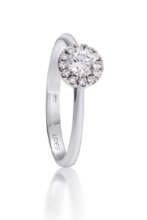 Obrázek Prsten LOEE Palette Diamonds z bílého zlata s diamanty (48 mm)