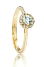 Obrázek Prsten LOEE Palette Diamonds ze žlutého zlata s diamanty (48 mm)