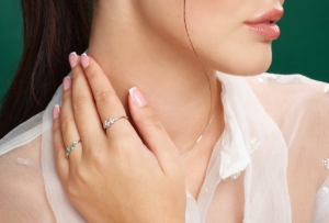 Obrázek Prsten LOEE Sparkle z bílého zlata s diamanty