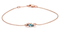 Zobrazit detail produktu - Náramek LOEE Sparkle z růžového zlata s topazy a morganity Obrázek Náramek LOEE Sparkle z růžového zlata s topazy a morganity