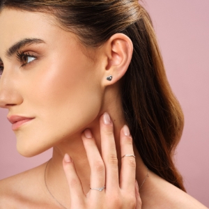 Obrázek Náušnice LOEE Essence z bílého zlata s diamanty