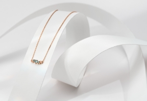 Obrázek Náhrdelník LOEE Sparkle z růžového zlata s topazy a morganity