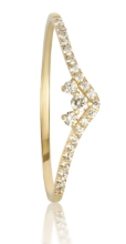 Obrázek Prsten LOEE Essence ze žlutého zlata s diamanty (48 mm)