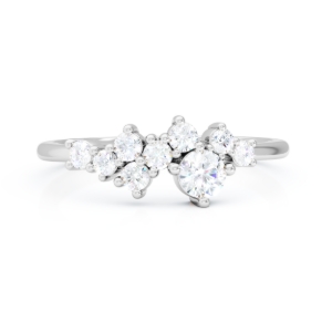 Obrázek Prsten LOEE Sparkle z bílého zlata s diamanty